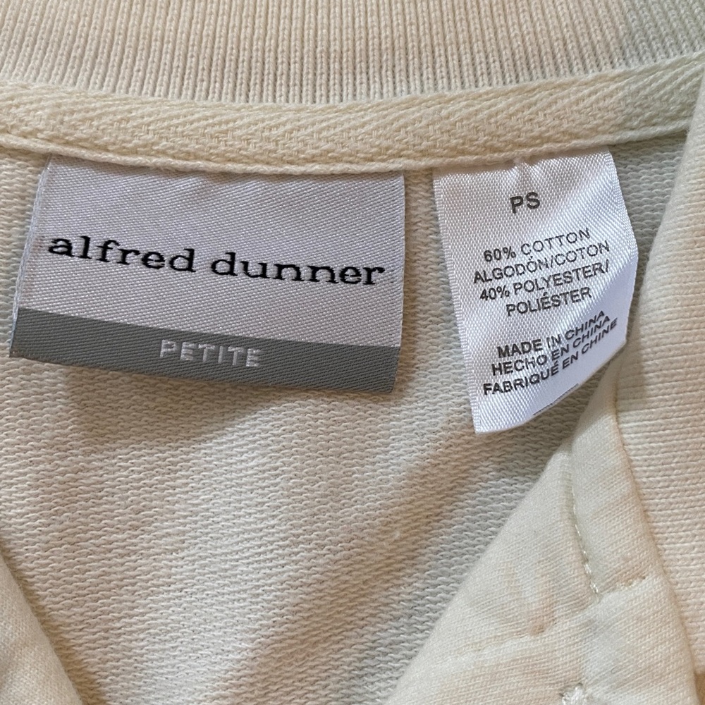 Vintage Alfred Dunner Patchwork Collared Sweater - Picture 4 of 4